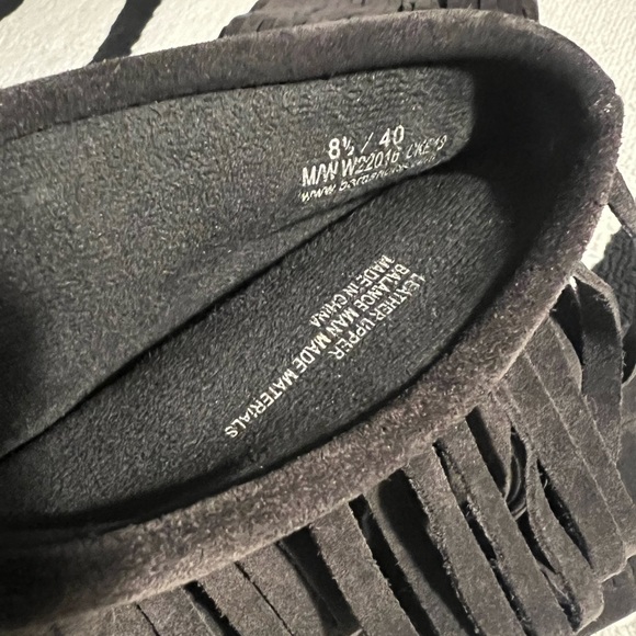 Born Gray Suede Fringe Booties - Picture 6 of 7